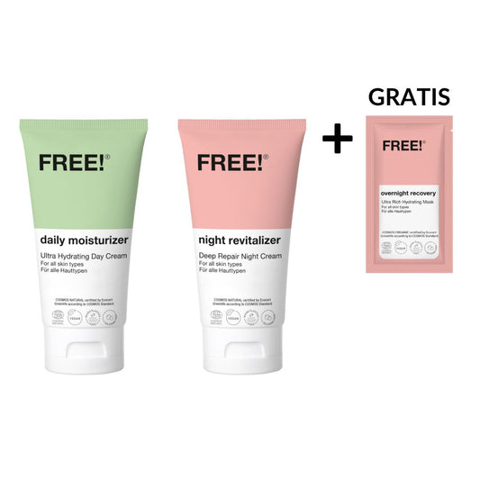 FREE! Hyaluron Cream Power Set 2 Produkte + GRATIS Ultra Rich Hydrating Mask overnight recovery