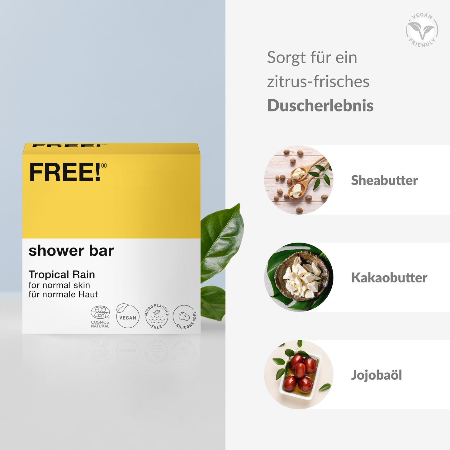 FREE! Shower Bar Tropical Rain für normale Haut