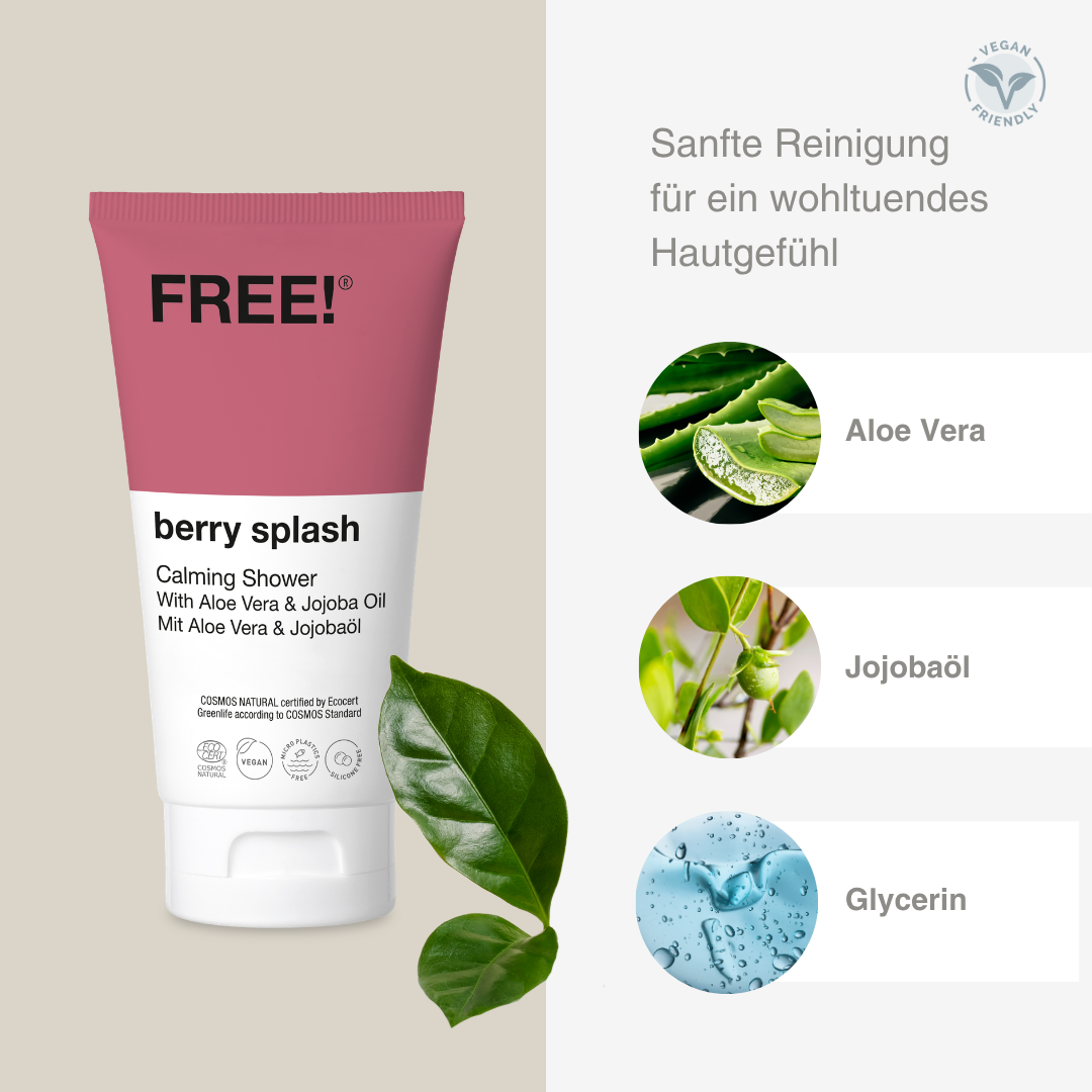 FREE! Calming Shower Gel berry splash