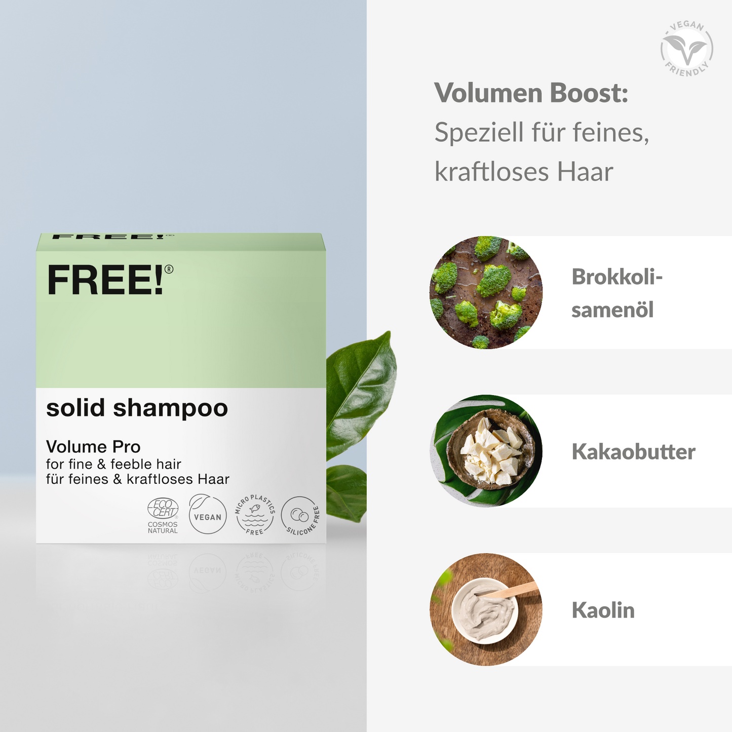 FREE! Volume Pro Solid Shampoo für feines & kraftloses Haar