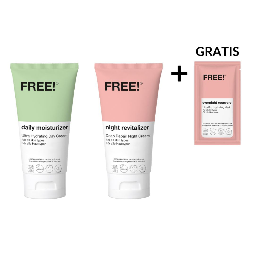 FREE! Hyaluron Cream Power Set 2 Produkte + GRATIS Ultra Rich Hydrating Mask overnight recovery